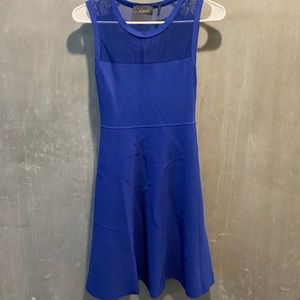 LINE Bodycon blue bandage dress